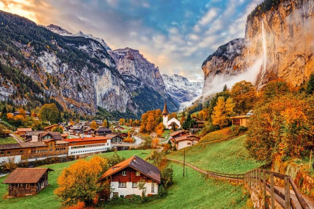 Lauterbrunnen en Octubre, Suiza